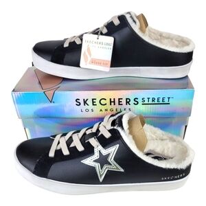 **NWT** Skechers Diamon Starz Wear-Ever Sneaker Slides with Wedge Fit